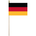 12x18" Germany Stick Flag with Tip
