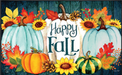 Happy Fall Pumpkins Doormat is 18"x30"