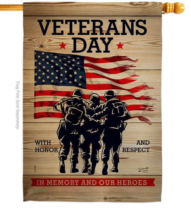 Memory of Our Heroes Banner Flag