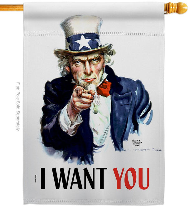 I Want You Banner Flag