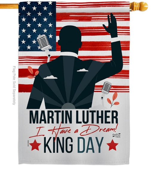 Martin Luther King Day Banner Flag