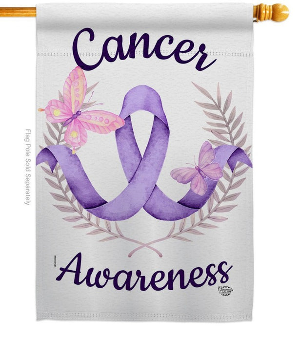 Cancer Awareness Banner Flag