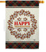 Thanksgiving Wreath Banner Flag