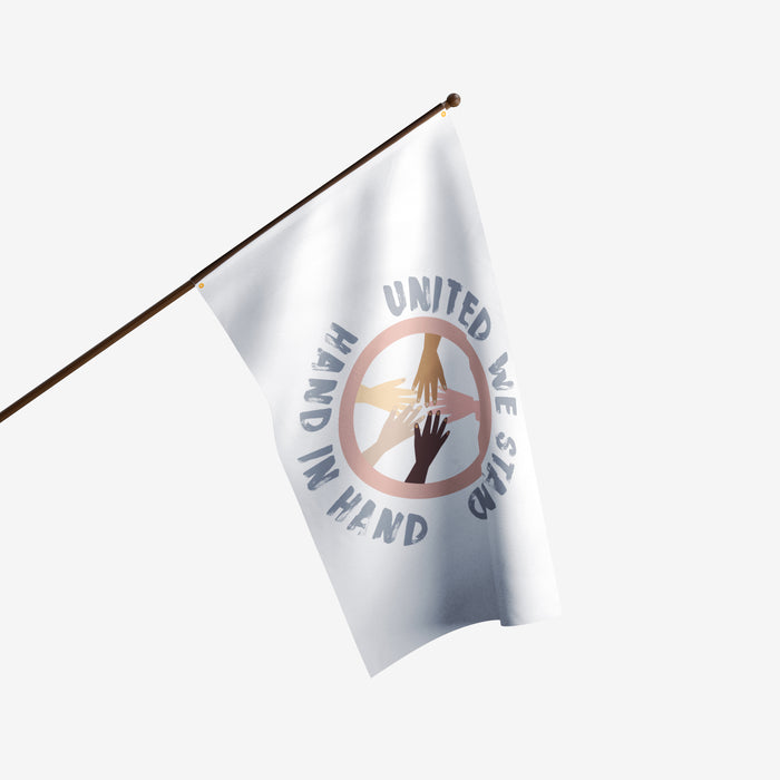 United we stand peace Polyester flag