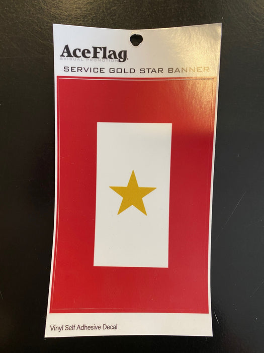 Service Star 1 Gold Decal - Made in USA