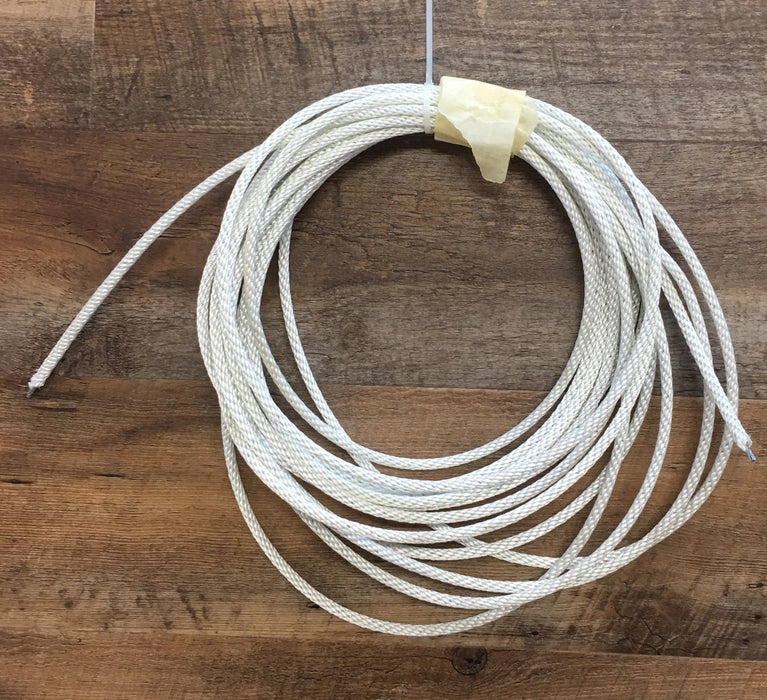 1/4" White Wire Core Nylon Halyard by the Foot
