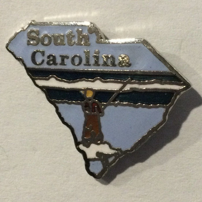 South Carolina Map Lapel Pin