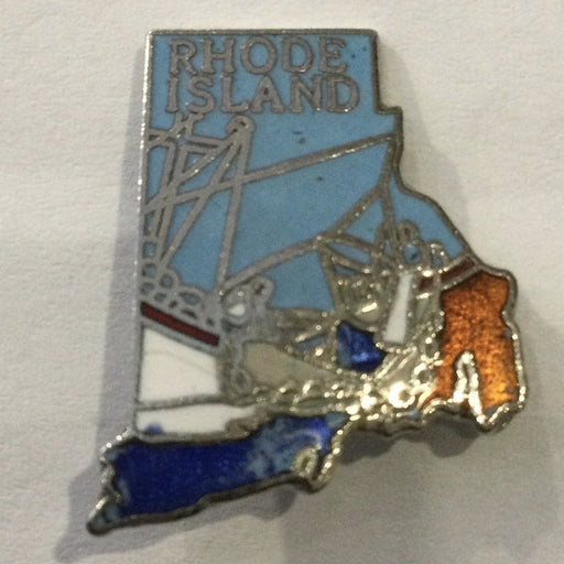 Rhode Island Map Lapel Pin