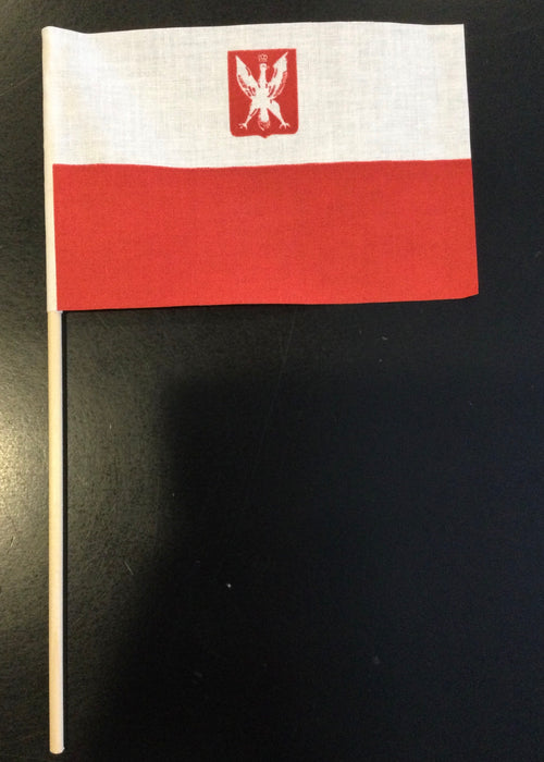 12X18" Poland w/Eagle Stick Flag