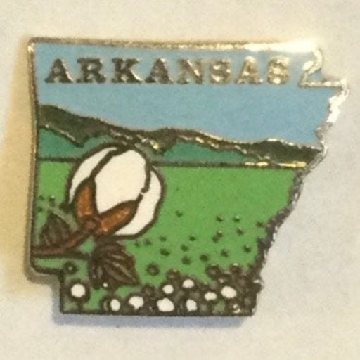 Arkansas Map Lapel Pin