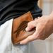 Buffalo Bills Laser Engraved Brown Billfold Wallet