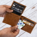 Buffalo Bills Laser Engraved Brown Billfold Wallet