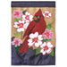 Cardinal Boxwood Burlap Banner Flag is 29" x 42"