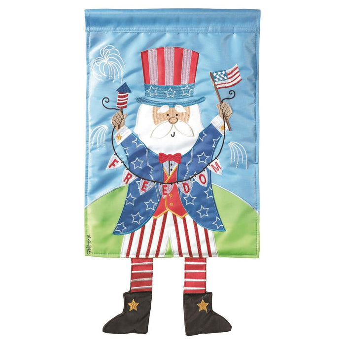 Uncle Sam Crazy Legs Garden Flag