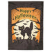 Cat Happy Halloween Applique Garden Flag