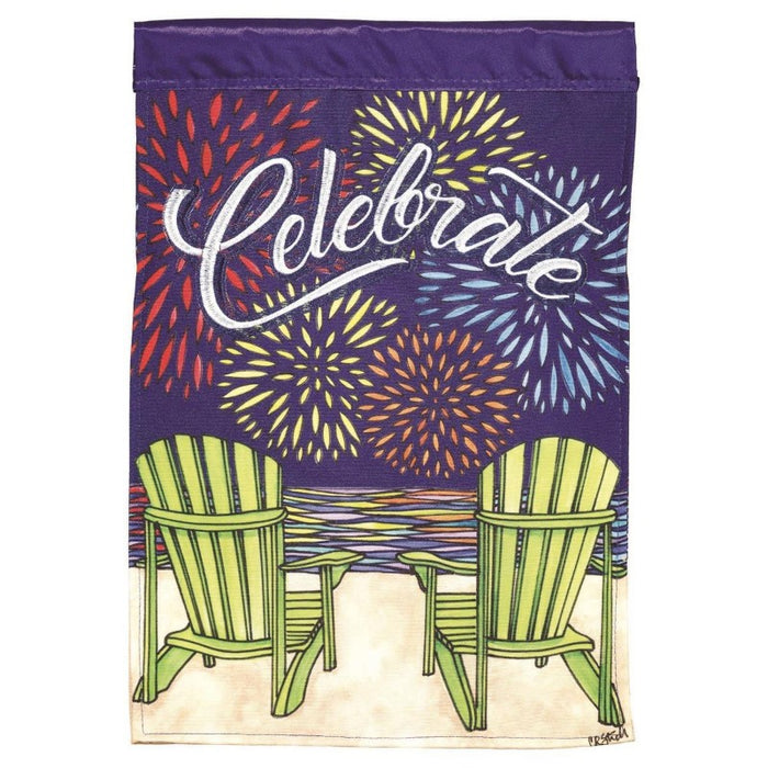 Celebrate Applique Garden Flag is 13"x18"