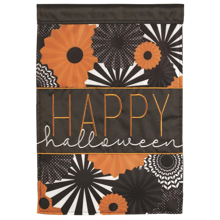 Happy Halloween Double Applique Garden Flag