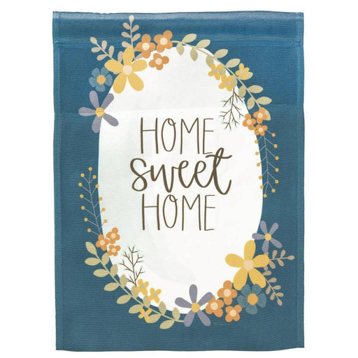 Home Sweet Home Floral Print Banner Flag