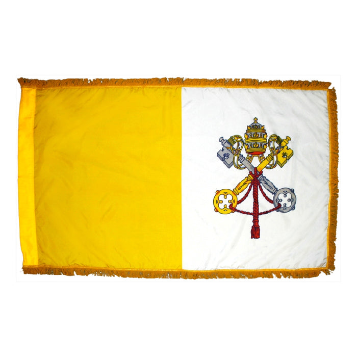 Papal Indoor Nylon Flag w/ Fringe