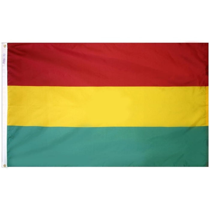 red yellow and green horizontal striped flag
