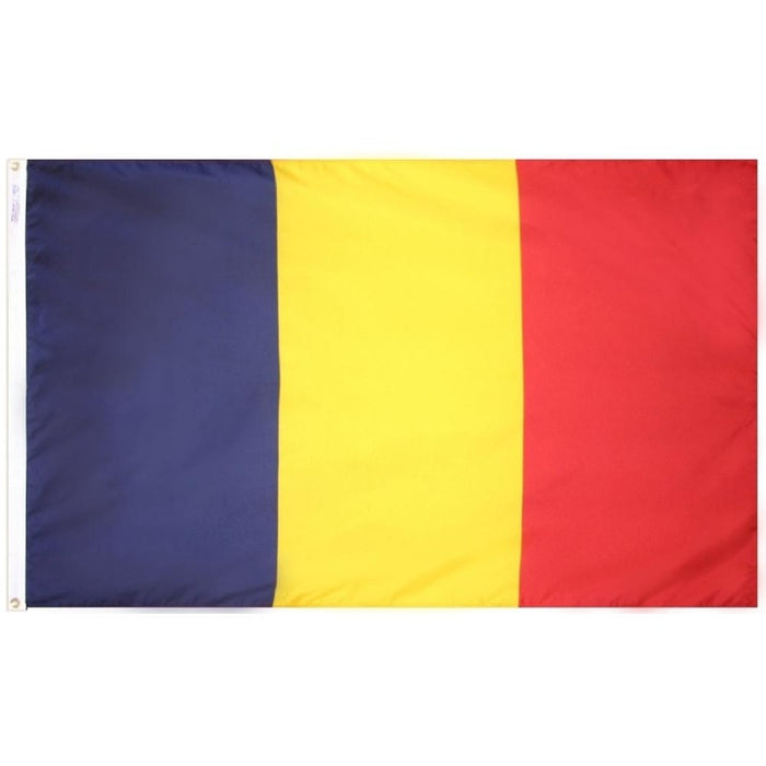 blue yellow and red tricolor flag