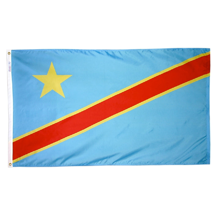 Democratic Republic of Congo Nylon Flag