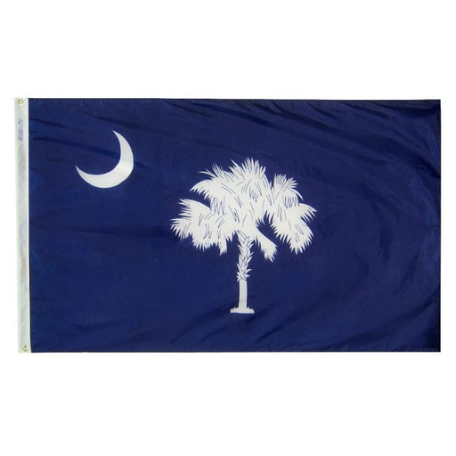 blue flag with a palmetto tree and crescent moon