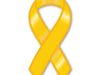 Plain Yellow Ribbon Magnet