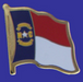 North Carolina Flag Lapel Pin (large)