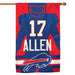 Josh Allen Silhouette Banner Flag