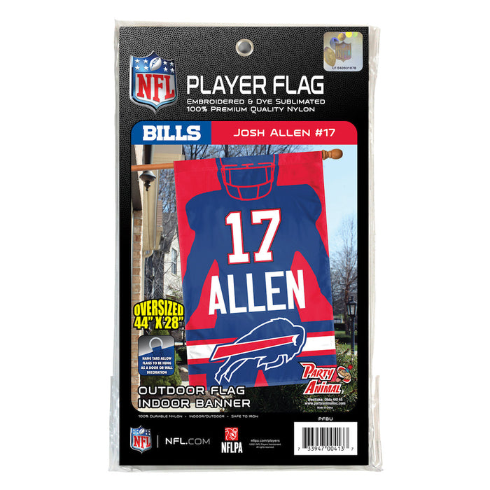 packaging for Josh Allen Silhouette Banner Flag