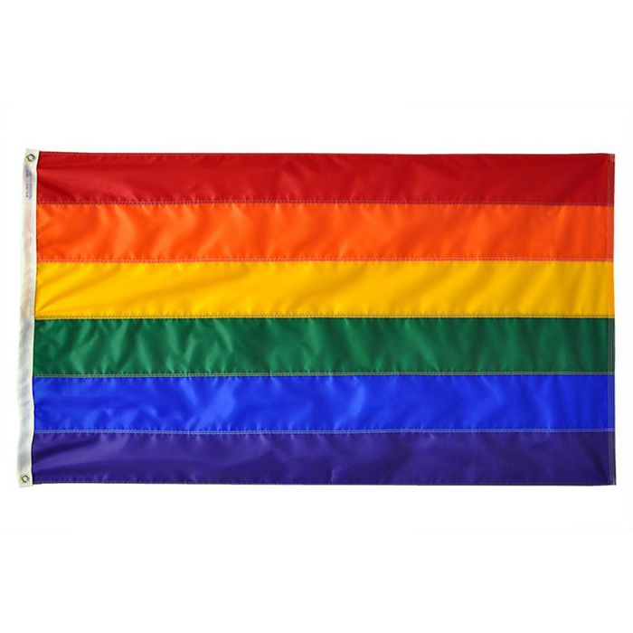 high quality made in the usa rainbow pride flag