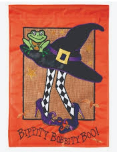Witch hat Halloween garden flag