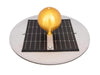 Residential flagpole solar light Made in the USA Includes LED lighting using rechargeable batteries
