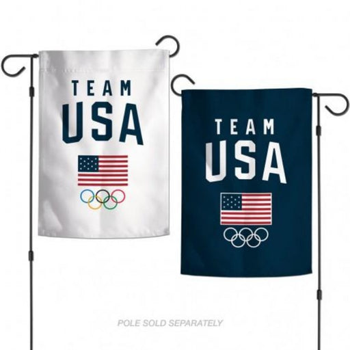 team usa double sided garden flag