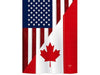 US Canada Friendship Banner Flag