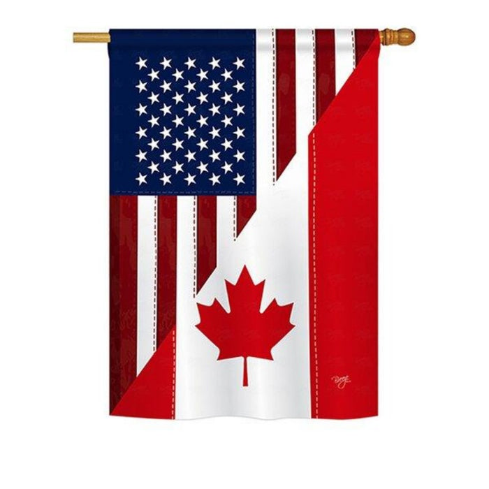 US Canada Friendship Banner Flag
