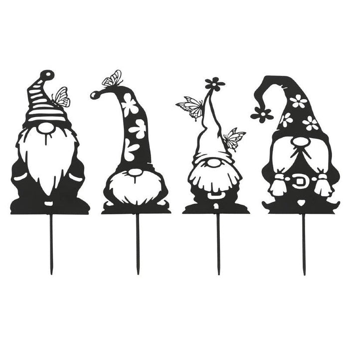 Gnome Gathering Metal Garden Stakes are sold individually, collect all 4!