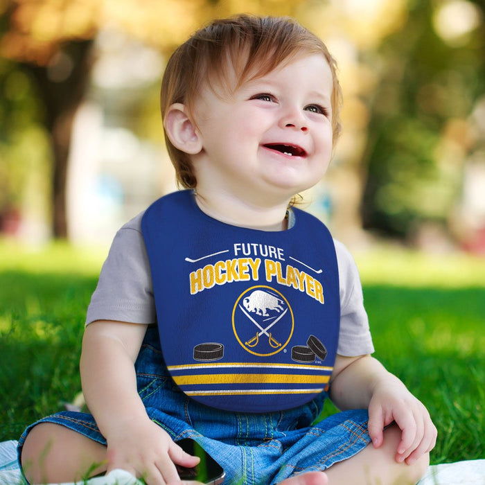 Buffalo Sabres Future Hockey Player Baby Bib on toddler