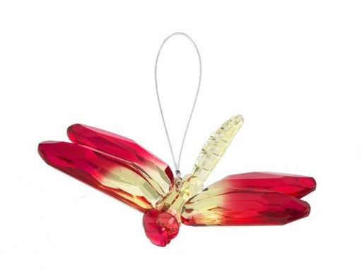 Hanging Two-Toned Dragonfly - Fuchsia/Green