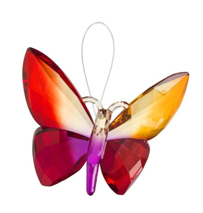 Hanging Rainbow Butterfly - Red/Green/Orange