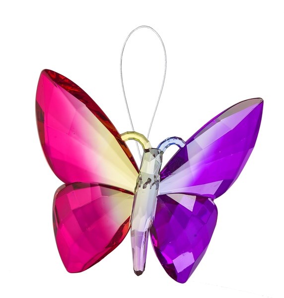 Hanging Rainbow Butterfly - Red/Green/Purple