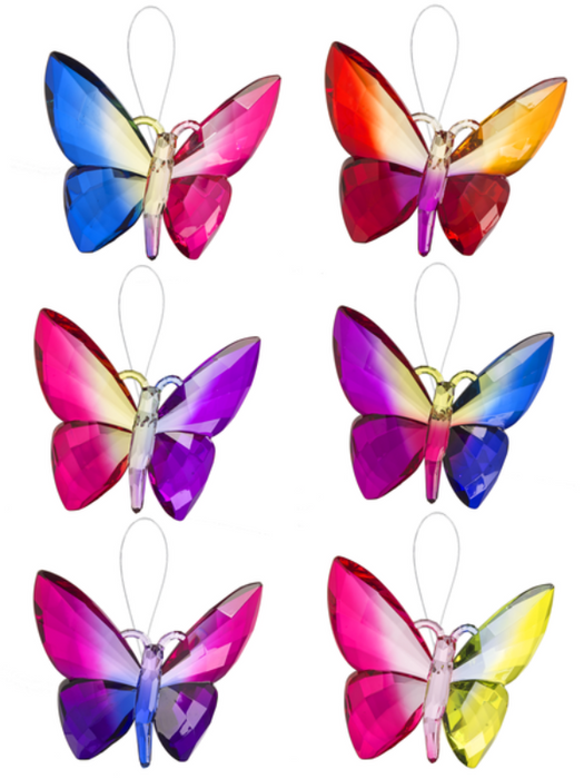 Hanging Rainbow Butterfly - comes in 6 beautiful color combinations, each sold individually