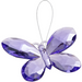 Solid Purple Acrylic Hanging Butterfly