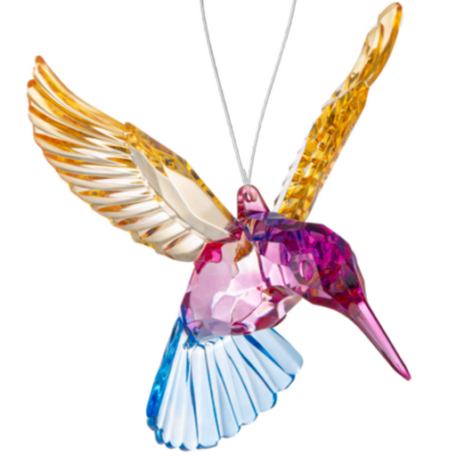Acrylic Hummingbird Ornament - Pink Body