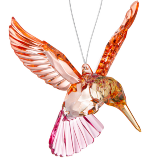 Acrylic Hummingbird Ornament - Orange Body