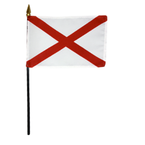 4x6" Alabama Stick Flag
