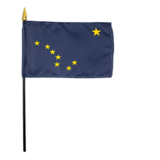 4x6" Alaska Stick Flag