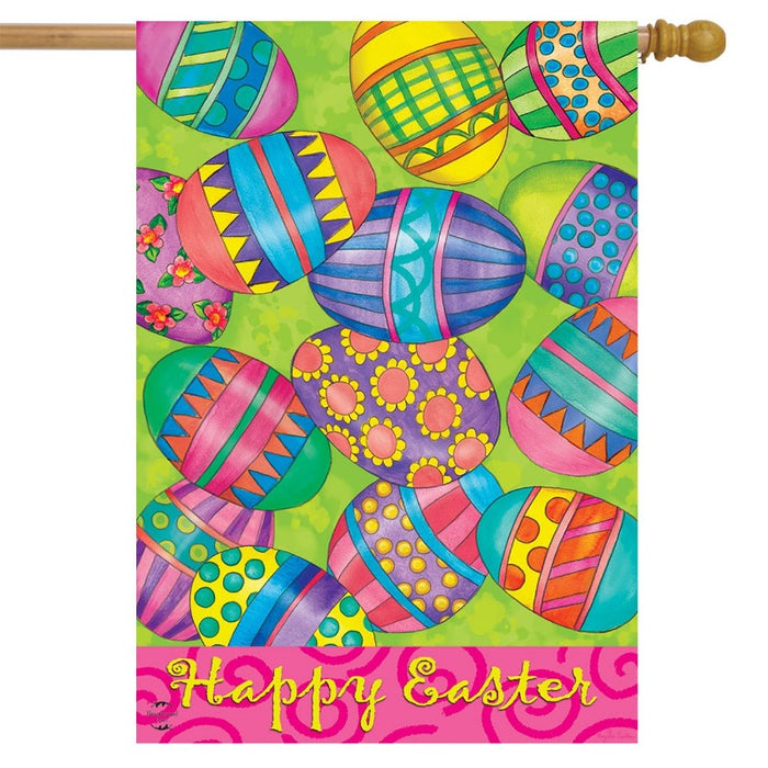 Easter Eggs Banner Flag