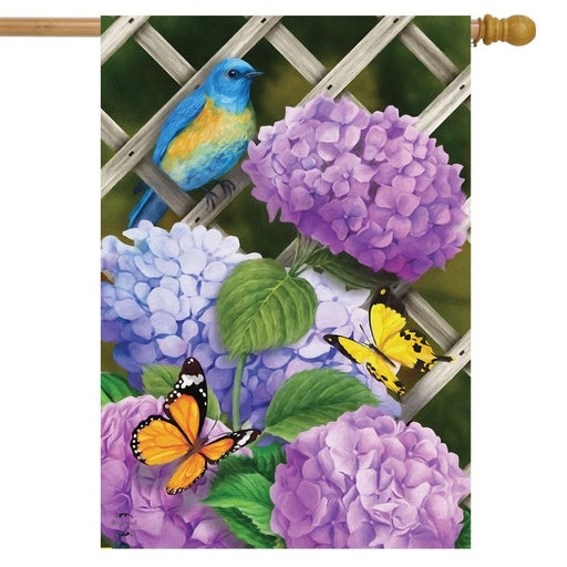 Hydrangea Gathering Banner Flag